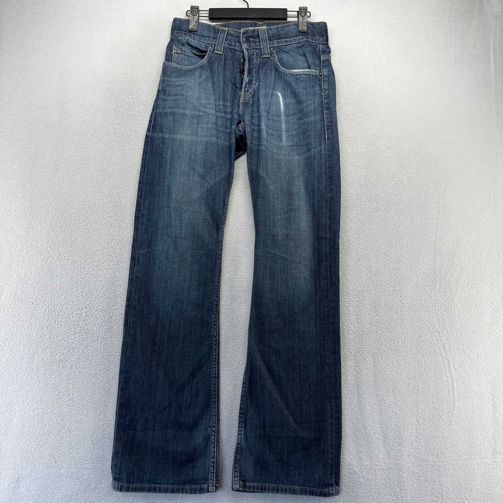 Vintage Levis Jeans Mens 36x34 fit 37x27 Blue 512 Bootcut Denim Hemmed y2k Dark